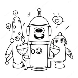 Kleurplaat van Storybots | Storybots kleurplaat