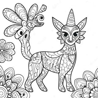 Alebrije Kleurplaat | Alebrije kleurplaat