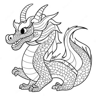 Chinese Draak Kleurplaat | Chinees kleurplaat