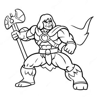 He-Man Kleurplaat | He Man kleurplaat