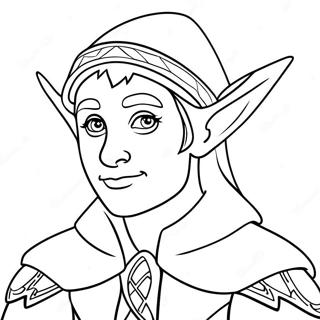 Elf Kleurplaat | Elf kleurplaat
