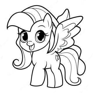 Fluttershy Kleurplaat | Fluttershy kleurplaat