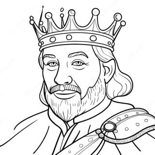 Kleurplaat van de Koning | Koning kleurplaat