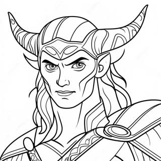 Ondeugende Loki Kleurplaat | Loki kleurplaat