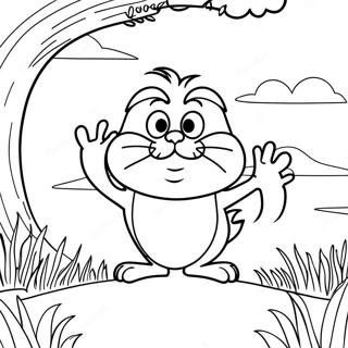 De Lorax Kleurplaat | De Lorax kleurplaat