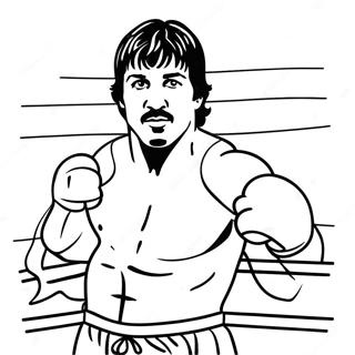 Rocky Balboa Boksen Kleurplaat | Rocky kleurplaat