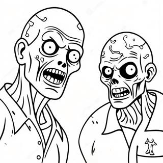 Zombies 2 Kleurplaat | Zombies 2 kleurplaat