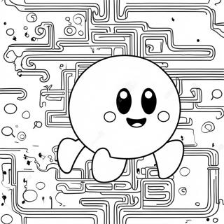 Pacman Klassieke Kleurplaat | Pacman kleurplaat
