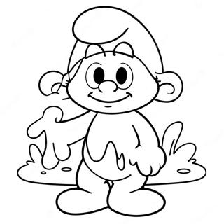 Smurf Kleurplaat | Smurf kleurplaat