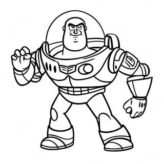 Buzz Lightyear Kleurplaat | Buzz Lightyear kleurplaat