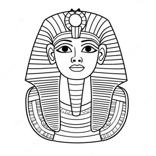 Majestueuze Farao's van het Oude Egypte Kleurplaat | Oud Egypte kleurplaat