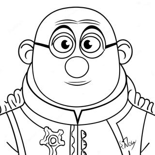 Kleurplaat van Gru | Gru kleurplaat