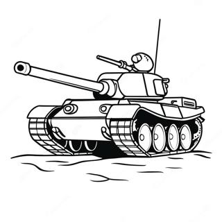 Tank Kleurplaat | Tank kleurplaat