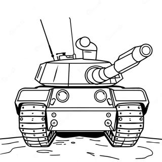 Militaire Tank Kleurplaat | Tank kleurplaat