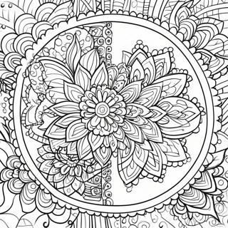 Mindful Mandala Kleurplaat | Mindful kleurplaat