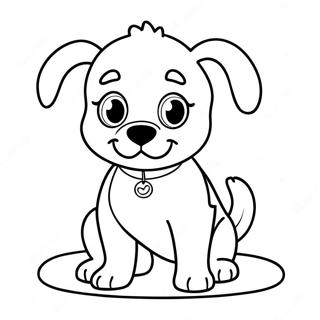 Pupstructie Kleurplaat | Puppyconstructie kleurplaat