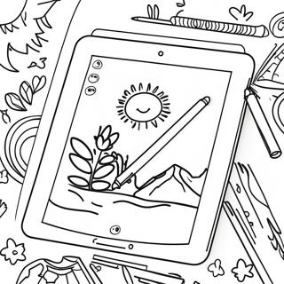 iPad Kleurplaat voor Kinderen | iPad kleurplaat