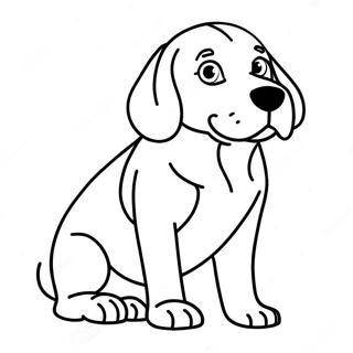 Beagle Kleurplaat | Beagle kleurplaat