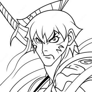 Ichigo Kurosaki in Gevecht Kleurplaat | Bleekmiddel kleurplaat