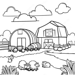 FFA Boerderij Scene Kleurplaat | FFA kleurplaat
