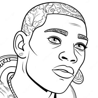 Ja'Marr Chase Kleurplaat | Ja'Marr Chase kleurplaat