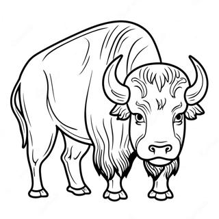 Buffalo Kleurplaat | Bison kleurplaat