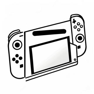 Kleurplaat van Nintendo Switch | Nintendo Switch kleurplaat