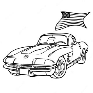 Corvette Kleurplaat | Corvette kleurplaat