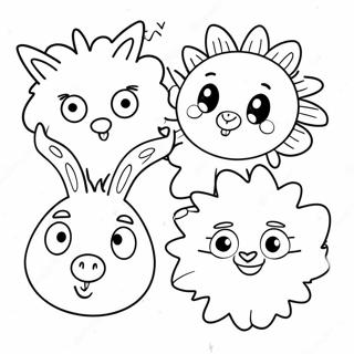 Lollige Dierengezichten Kleurplaat | Lollig kleurplaat