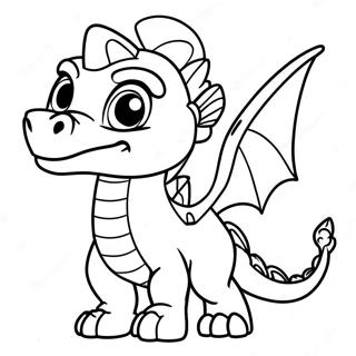 Spyro de Draak Skylanders Kleurplaat | Skylanders kleurplaat