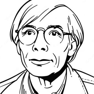 Andy Warhol Kleurplaat | Andy Warhol kleurplaat