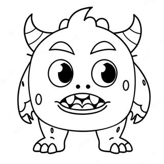 Boos Monster Kleurplaat | Boos kleurplaat