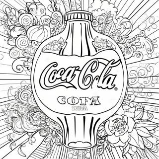 Coca Cola Logo Kleurplaat | Coca Cola kleurplaat