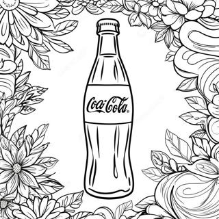 Coca Cola Fles Kleurplaat | Coca Cola kleurplaat