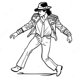 Michael Jackson Moonwalk Kleurplaat | Michael Jackson kleurplaat