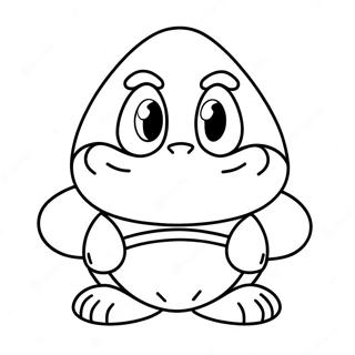 Goomba Kleurplaat | Goomba kleurplaat