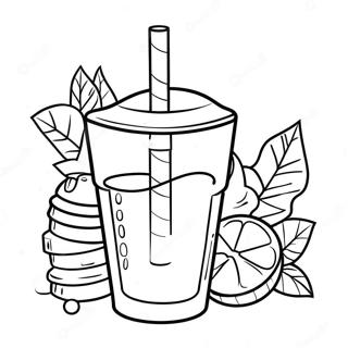 Drank Kleurplaat | Drinken kleurplaat