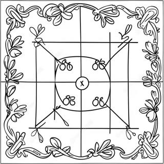 Tic Tac Toe Spelbord Kleurplaat | Tic Tac Toe kleurplaat