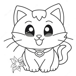 Super Kitty Kleurplaat | Super Kitty kleurplaat