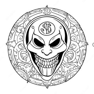 Slipknot Logo Kleurplaat | Slipknot kleurplaat