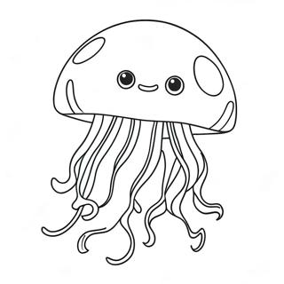 Jellyfish Kleurplaat | Jellyfish kleurplaat