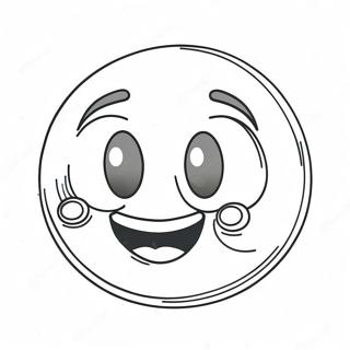 Kleurplaat van Emoji