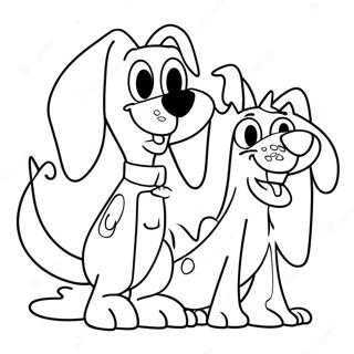 Kleurplaat van CatDog | KatHond kleurplaat