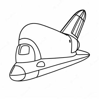 Kleurrijke Space Shuttle die om de Aarde draait Kleurplaat | Ruimte Shuttle kleurplaat