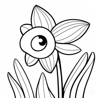 Narcis Kleurplaat | Narcis kleurplaat