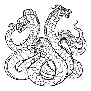 Hydra Kleurplaat | Hydra kleurplaat