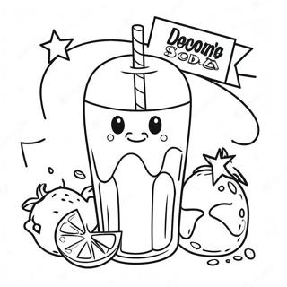 Frisdrank Kleurplaat | Frisdrank kleurplaat