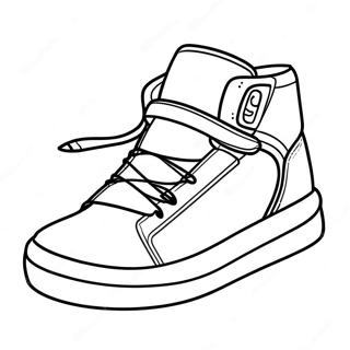 Sneaker Kleurplaat | Sneaker kleurplaat
