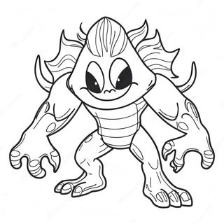 Super Monster Kleurplaat | Super Monster kleurplaat