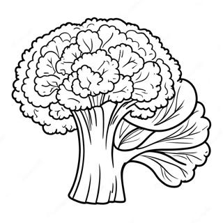 Broccoli Kleurplaat | Broccoli kleurplaat